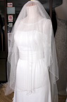 英式復古婚紗 TE015 連水晶長頭紗
